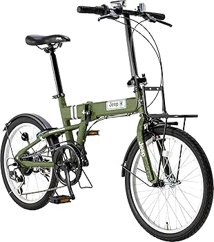 Jeep 折りたたみ自転車 グレー 前面バスケット付き　オリーブグリーン 楽天市場】グレー（ブランドジープ）（折りたたみ自転車｜自転車